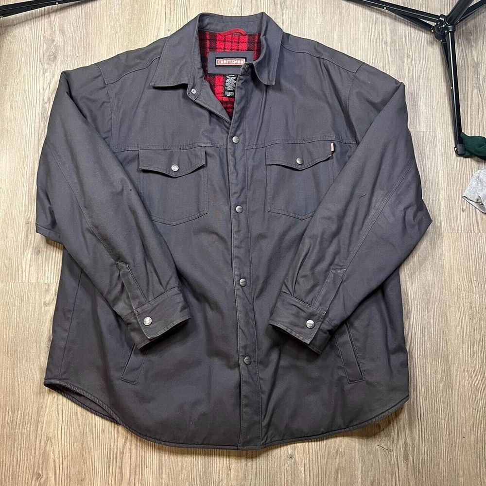 Craftsmens Fleece Lined Button up mens jacket‎ Size Xlarge